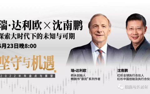 红杉资本沈南鹏：未来10年，细胞、基因和生物工程成为核心驱动力！