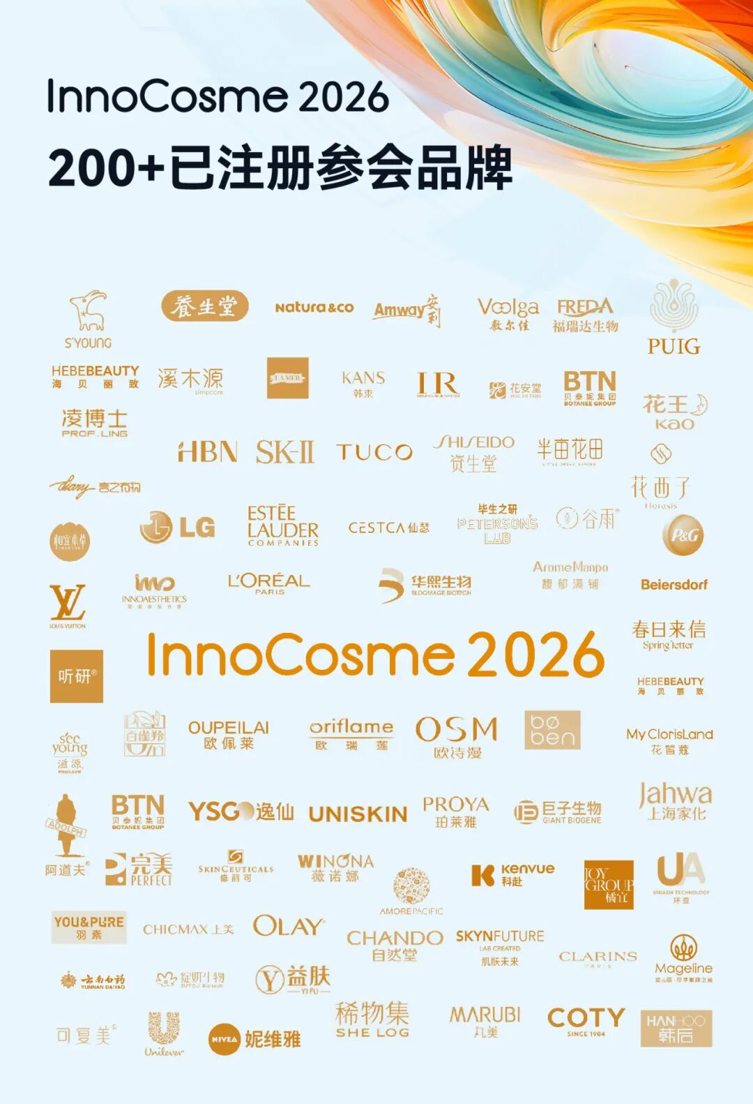 InnoCosme2026倒计时6周首发议程 | 直击细胞再生/神经美容/复合功效/妆械联合/AI递送等热点！2500+行业同仁与会，阳春四月，齐赴申城！